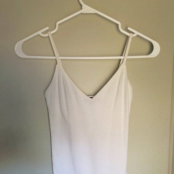 Dynamite White Ribbed BodySuit - Picture 2 of 7